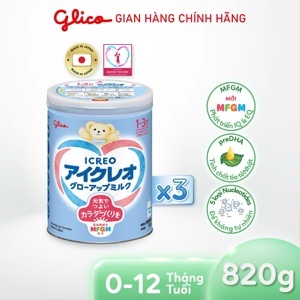 Combo 2 lon sữa bột Glico Icreo số 1 (820g)