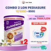 Combo 2 Lon Sữa Bột Pediasure Nga (850g) – Vị Vani (Dành Cho Bé Từ 1 – 10 Tuổi)