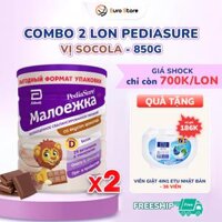 Combo 2 Lon Sữa Bột Pediasure Nga (850g) – Vị Socola (Dành Cho Bé Từ 1 – 10 Tuổi)