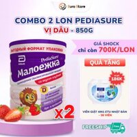 Combo 2 Lon Sữa Bột Pediasure Nga (850g) – Vị Dâu (Dành Cho Bé Từ 1 – 10 Tuổi)