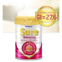 Combo 2 lon sữa bột tiểu đường Vinamilk Sure Diecerna 900g