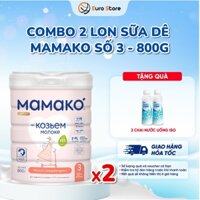 [Combo 2 Lon] Sữa Dê Công Thức MAMAKO Premium Euro Store Số 3 - 800g tăng cường miễn dịch