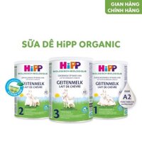 Combo 2 lon sữa dê hipp Organic số 1,2 lon 400g