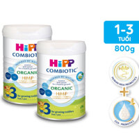 Combo 2 lon Sữa HiPP 3 Organic Combiotic Lon 800g sữa bột công thức hỗ trợ tiêu hóa và tăng chiều cao Date 2024