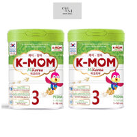Combo 2 Lon Sữa K-MOM MiKorea Số 3 Pedia Hỗ trợ tầm vóc, tiêu hóa và đề kháng cho bé 1-10 tuổi lon 800g