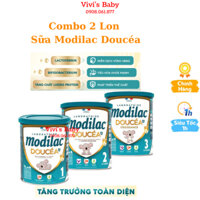 Combo 2 lon Sữa Modilac Doucea số 1, 2, 3 800g giúp bé phát trí não, tăng cường hệ tiêu hoá và sức đề kháng, Date 2026