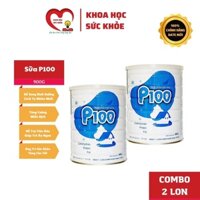 Combo 2 Lon Sữa P100 900g - Sữa Cho Trẻ Biếng Ăn Suy Dinh Dưỡng Giup Tăng Cân Tốt Tiêu Hóa Khỏe Mạnh khoahocsuckhoe