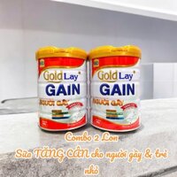 [Combo 2 lon] Sữa tăng cân cho người gầy Goldlay Gain 900g dành cho mọi lứa tuổi (date luôn mới)