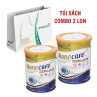 Combo 2 Lon sữa Wincofood Bonecare xương và khớp 850glondành cho người từ 30 tuổi trở lên phòng ngừa đau xương khớp, viêm khớp, đặc biệt là người bệnh xương và khớp kèm túi