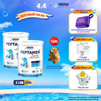 Combo 2 lon Thực Phẩm Dinh Dưỡng Peptamen Junior cho trẻ tiêu hóa kém 400G tặng gấu capypara