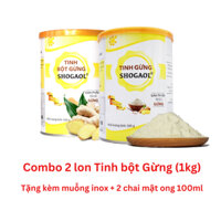 Combo 2 lon Tinh bột Gừng (1kg)