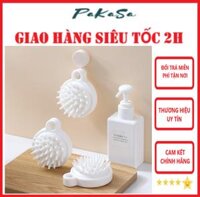 Combo 2 Lược Gội Đầu Massage  - Hàng Chính Hãng  - Màu Trắng