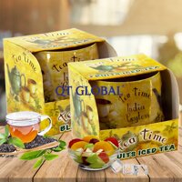 Combo 2 ly nến thơm Bartek nhập khẩu Châu Âu Tea Time 100g - trà hoa nhài