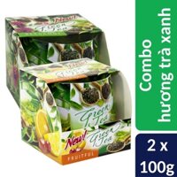 Combo 2 Ly nến thơm tinh dầu Bartek 100g - hương trà xanh