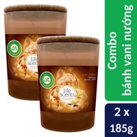 Combo 2 Ly nến thơm tinh dầu Air Wick 185g - bánh vani nướng