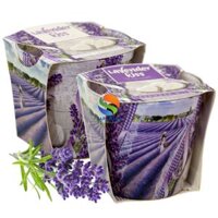 Combo 2 ly nến thơm tinh dầu Bartek Lavender Kiss 115g - nụ hoa oải hương, nến trang trí, thơm phòng, thư giãn, khử mùi