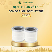 Combo 2 Màng Lọc (Lõi Lọc) HEPA H13 Diệt Khuẩn Cho Máy Lọc Không Khí UVGREEN KA350 FT - Bộ Lọc 3 Lớp, Cấp Lọc Than Hoạt
