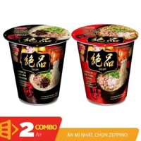 Combo 2 mì ly Zeppin thịt bằm Tonkotsu Nước tương Shoyu Acecook ly 75gr