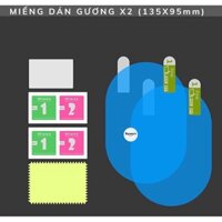 Combo 2 miếng dán chống bám nước gương ô tô , xe hơi cao cấp  hình ovan bảo vệ gương  chiếu hậu không bị trầy xước