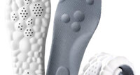 Combo 2 miếng lót giày cao su non cao cấp đàn hồi, thoáng khí, chống sốc, Mặt xám - Đệm trắng - Size 39/40