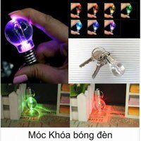 Combo 2 Móc Khóa Hình Bóng Đèn Led 7 Màu Cực Đẹp