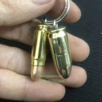 Combo 2 móc khóa vỏ đạn Colt 45 và K54 đầu tròn