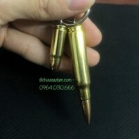 Combo 2 móc khóa vỏ đạn M60 và K54 đầu tròn