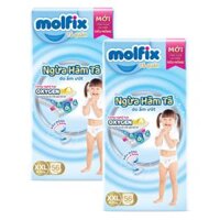Combo 2 Molfix tã quần Oxygen size XXL 56 Ultra