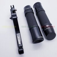 [COMBO 2 MÓN] Bao tay cầm xe máy gù xéo rizoma, tay thắng phanh xe wave, sirius, dream, mẫu cao cấp, màu đen, ONE RACING