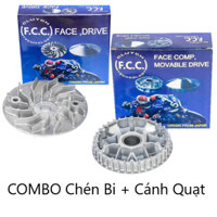 COMBO 2 món Chén Bi + Cánh Quạt FCC PCX 125/150 /AB 125/Airblade 125/sh mode, lead125 (KZR)