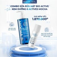 Combo 2 món : Kem dưỡng MOCHA BIOVECTOR DƯỠNG TRẮNG 30g và Sữa Rửa Mặt MOCHA Bio Active Cleanser 300ml