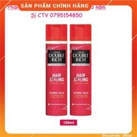 Combo 2 Mousse tạo kiểu tóc Double Rich tạo kiểu tóc cá tính 150ml