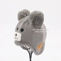 Combo 2 Mũ Len  Lót Lông Bịt Tai Cho Bé [CỰC HOT]
