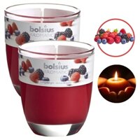 COMBO 2 Nến thơm thư giãn Bolsius Berry Delight 105g - hương quả ngọt, hỗ trợ khử mùi, không khói, tinh dầu thiên nhiên