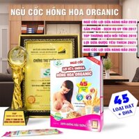 [COMBO 2] Ngũ Cốc Siêu Kích Sữa 45 Vị Hạt - Hồng Hoa Organic - Sữa Đặc Sánh, Bé Nhanh Lên Cân