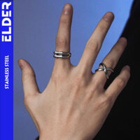 Combo 2 Nhẫn Thép Không Gỉ Stainless Steel ELDER: ANDR + SCREWS