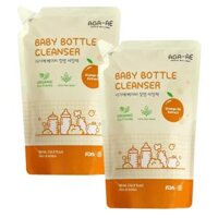 Combo 2 Nước rửa bình sữa AGA-AE hương cam - Túi 500ml (Giao bao bì ngẫu nhiên)
