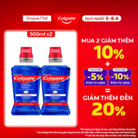 Combo 2 Nước súc miệng Colgate Ortho với công thức chuyên biệt cho người niềng răng 500ml