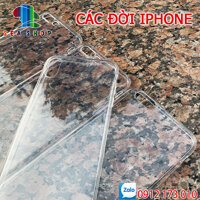 COMBO 2 Ốp lưng iPhone nhựa dẻo trong suốt - TẤT CẢ CÁC ĐỜI  iPhone: iPhone 5 / 5S / 5C/ SE iPhone 6 / 6S / 6 Plus / 6S Plus. iPhone 7 / 7 Plus iPhone 8 / 8 Plus iPhone X / XS / XS Max iPhone 11 11 Pro 11 Pro Max...