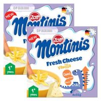 Combo 2 Phô mai tươi Montinis vị Vani 220gr (4*55gr)