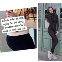 COMBO 2 QUẦN DÀI LEGGING THÁI MÀU ĐEN CÙNG SIZE - 2 SIZE LỰA CHỌN