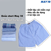 Combo 2 quần đùi nam May 10 phiên bản có túi 2 bên, màu ngẫu nhiên - XL