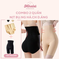 COMBO 2 quần Gen nịt bụng bigsize (S-6XL) Dạng đùi + Dạng lót- Nịt Bụng định hình eo thon, Bigsize 50kg-120kg
