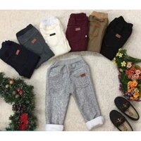 Combo 2 quần giả bò trần lông(tặng 1 khẩu trang cho bé)