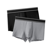 Combo 2 quần lót nam boxer, set 2 sịp đùi nam màu trơn thun cotton CBQL116 - combo 2 màu - M