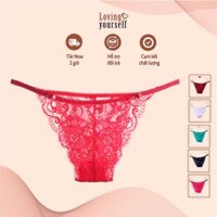 Combo 2 quần lót ren nữ sexy cạp thấp, dây hông mảnh đầy gợi cảm màu ngẫu nhiên LYEQ051