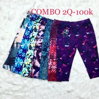 COMBO 2 quần lửng- legging quần tập gym