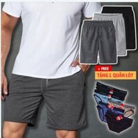 Combo 2 Quần shorts thể thao nam dạng sọt sport đùi chất thun lạnh 4 chiều cao cấp phù hợp tập gym hay mặc nhà màu trắng và đen DUI-P101 - tặng 1 khẩu trang chống nắng  - XL