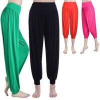 Combo 2 quần thể thao alibaba, yoga, khiêu vũ quần ống rộng bo gấu LT1426 order
