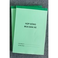 Combo 2 Quyển Hợp Đồng Mua Bán Xe